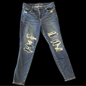 American Eagle High Rise Jeggings so 14